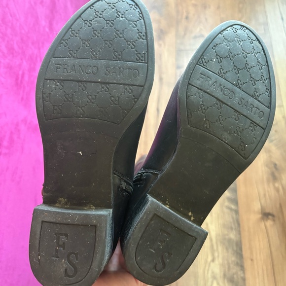 Franco Sarto Canyon Riding Boots in Black and Acorn Leather size 10 Wide Calf - Picture 10 of 16